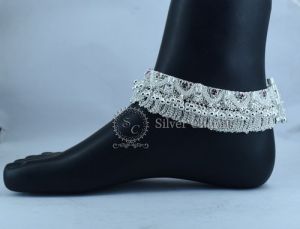 Wedding Gola Silver Anklets