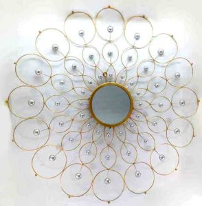 Round Wall Mirror Starburst Wall Decor