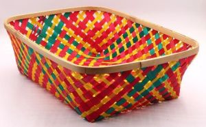 Rectangular Bamboo Basket