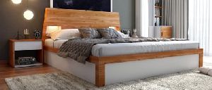 Modern Wooden King Bed