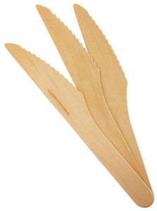 Disposable wooden knife