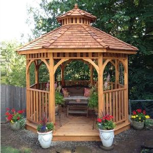 wooden gazebo