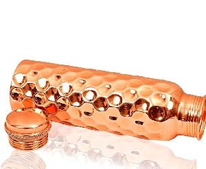 Diamond Design Copper Bottle