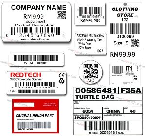 Printed Barcode Labels