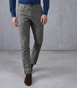 Mens Checked Trousers