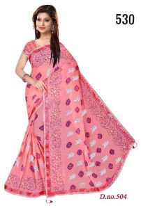 Womens Georgette fancy border Rajasthani Bandhani Saree