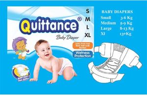 Quittance Disposable Baby Diapers Large