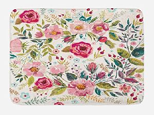 Floral Bath Mat