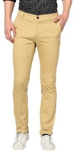 TJ-8089 Beige Mens Casual Cotton Trousers