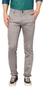 TJ-8092 Light Grey Mens Casual Cotton Trousers