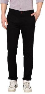 TJ-8098 Black Mens Casual Cotton Trousers