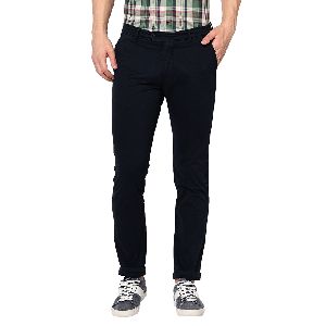 TJ-8117 Navy Blue Mens Casual Cotton Trousers