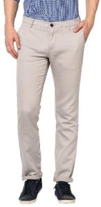 TJ-8122 Beige Mens Casual Cotton Trousers