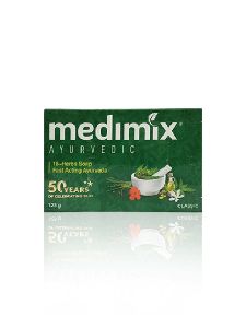 Medimix Herbal Handmade Ayurvedic 18 Herbs Soap, 125 gm (Pack of 3)