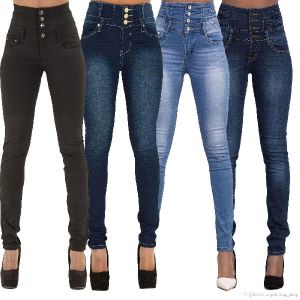 Ladies High Waisted Jeans