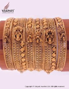 22k Antique Bangles Set (6 pcs)