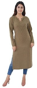 Woolen Full Sleeve Kurtis