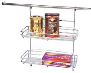 Wall Mounted Double Shelf