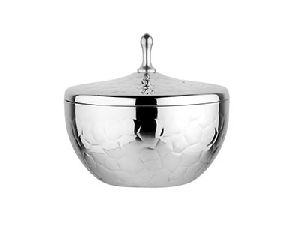 Stainless Steel Crystal Serving Bowl