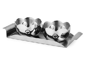 Stainless Steel Munching Snack Serving Set