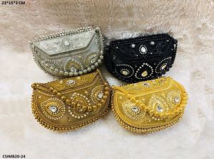 Stylish Metal Clutch Bag