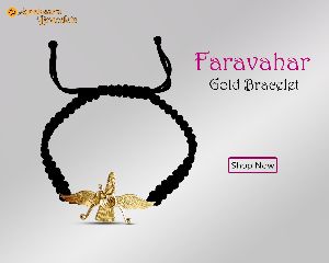 Shop Faravahar Bracelet In Gold