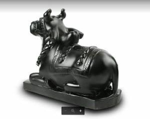 Black Marble Nandi Statue