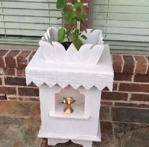 Marble Tulsi Pot