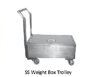 stainless steel weight box trolley