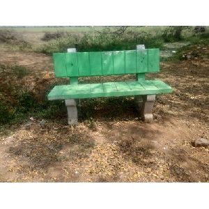 concrete garden bench