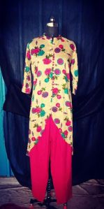 rayon printed palazzo kurtis