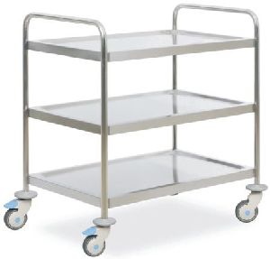 Three Shelf Instrument Trolley