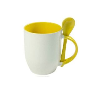 Ceramic Mug with Spoon
