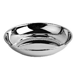 Stainless Steel Rajbhog Halwa Plate