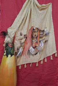 Madhubani Hand Painted Dupatta