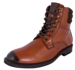 Mens Dark Brown Leather Boots