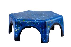 Unbreakable Plastic Bathroom Stool Patla with Anti Skid Grip