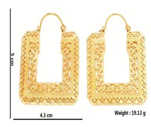 Hp290 Brass Hoop Earrings