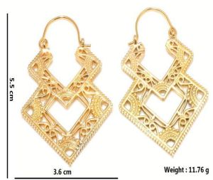 Hp300 Brass Hoop Earrings