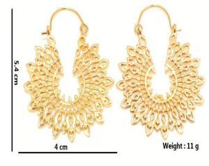 Hp303 Brass Hoop Earrings