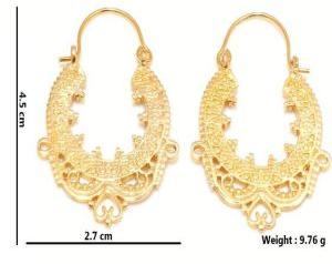 Hp306 Brass Hoop Earrings