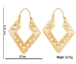 Hp308 Brass Hoop Earrings