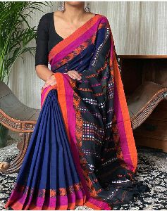 Katha Buti Work Pure Mercerised Cotton Saree