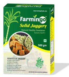 Solid Jaggery and Fennel Sweetener