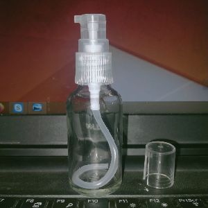 30 ML CLEAR GLASS BOTTLE WITH CREAM PUMP