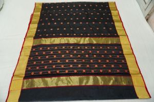 Chanderi Handloom Katan Silk Fancy Saree with Blouse