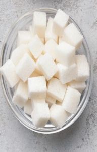 White sugar cubes