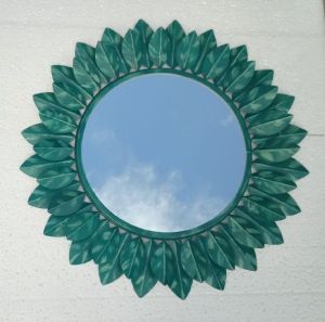 leaf wall mirror