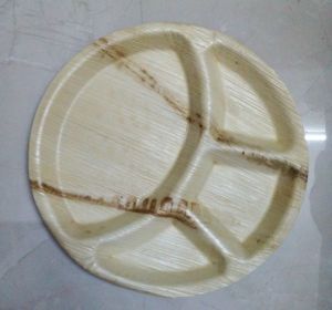 Round Areca Leaf Partition Plates