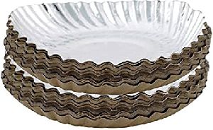 disposable silver paper plates